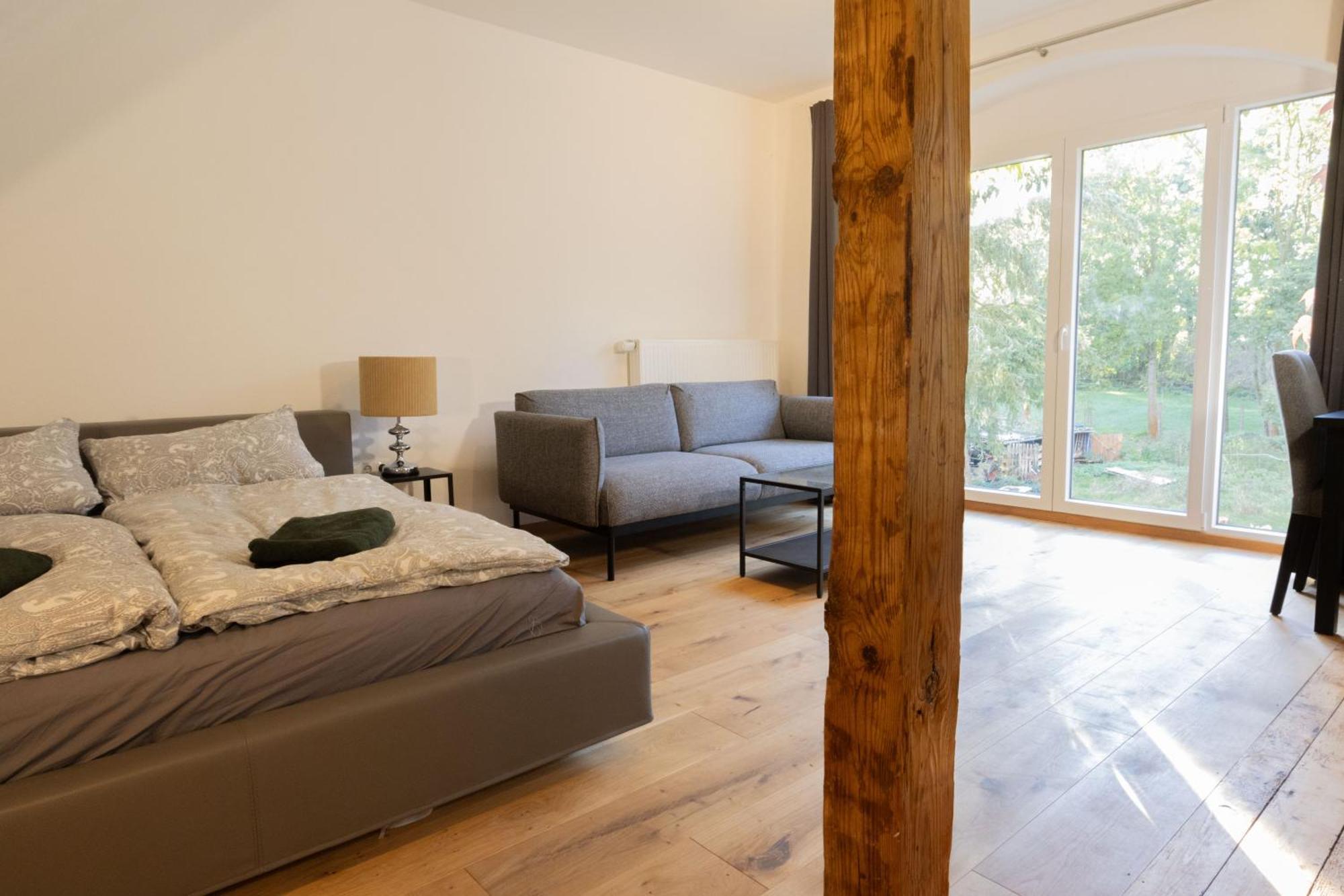 Loft Apartment Mit Grosser Badewanne A Mugeln Exteriör bild
